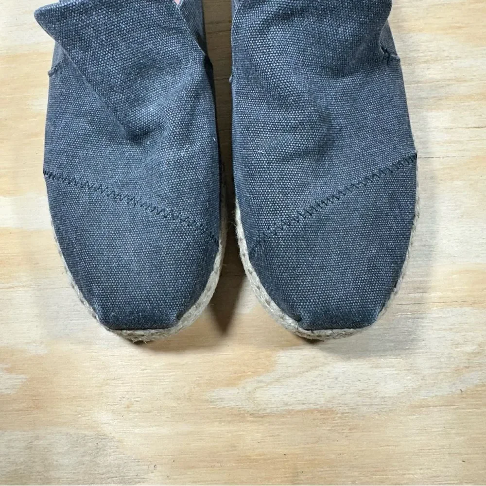 Toms Gray Espadrilles Women’s Size 10.5